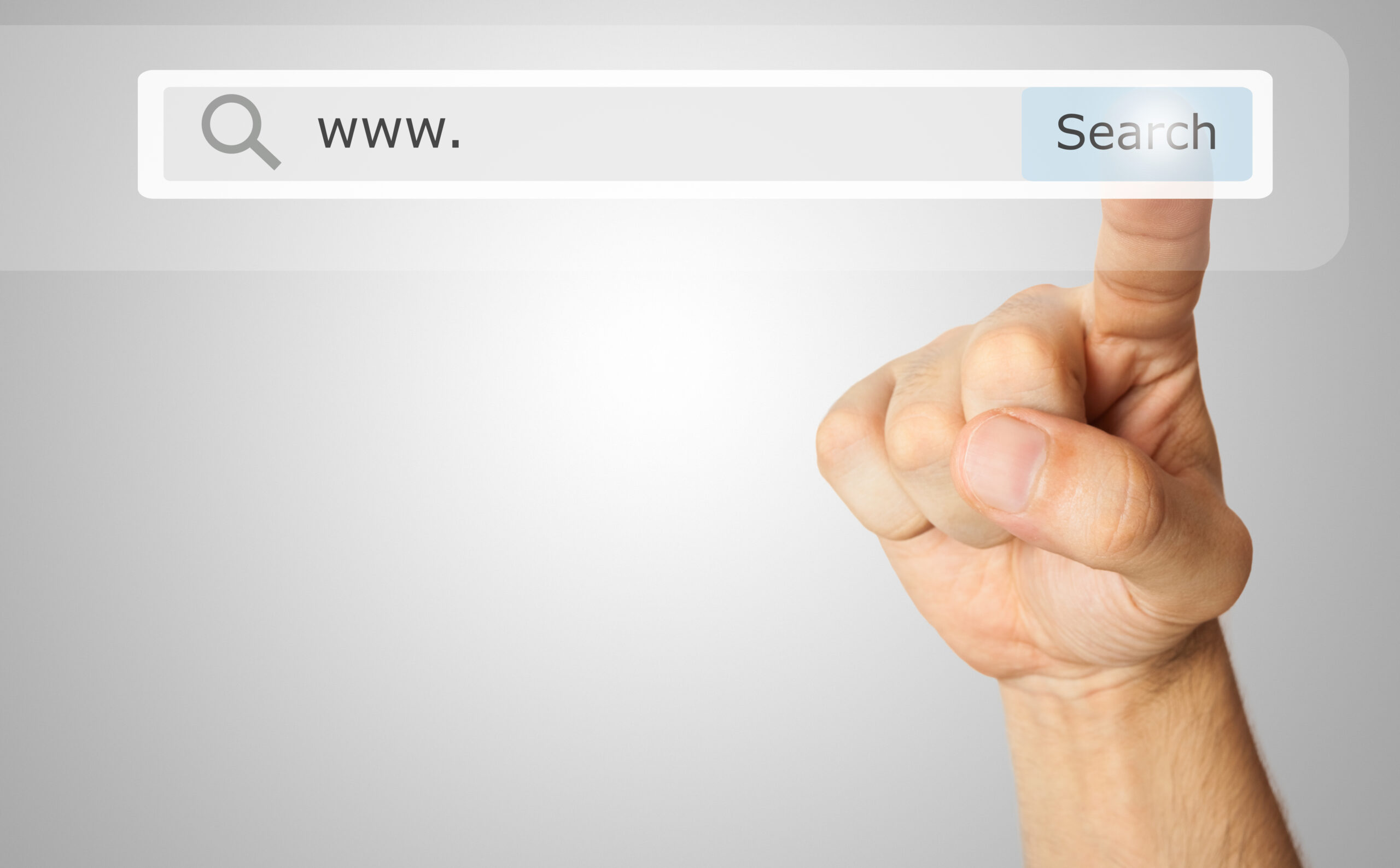 Finger,Clicking,A,Search,Button