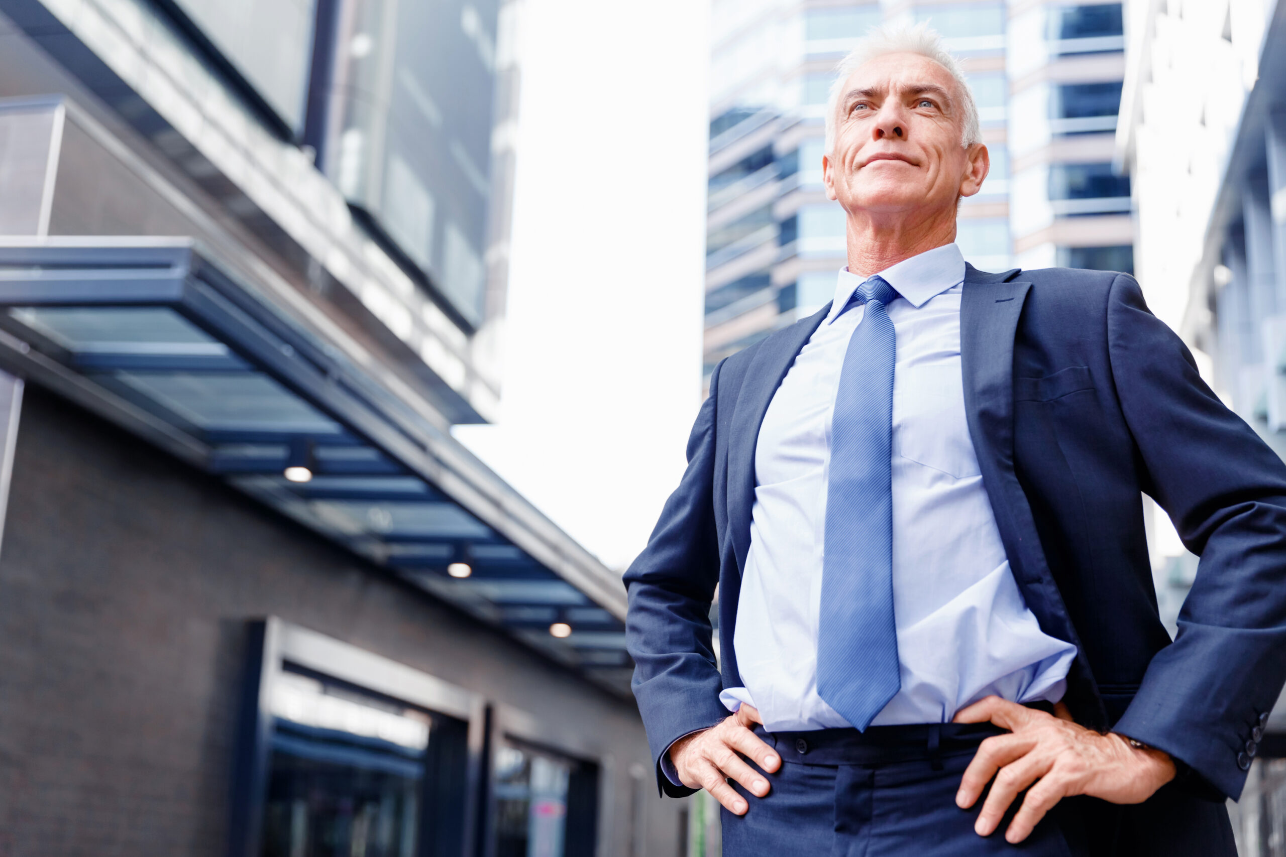 Portrait,Of,Confident,Businessman,Outdoors