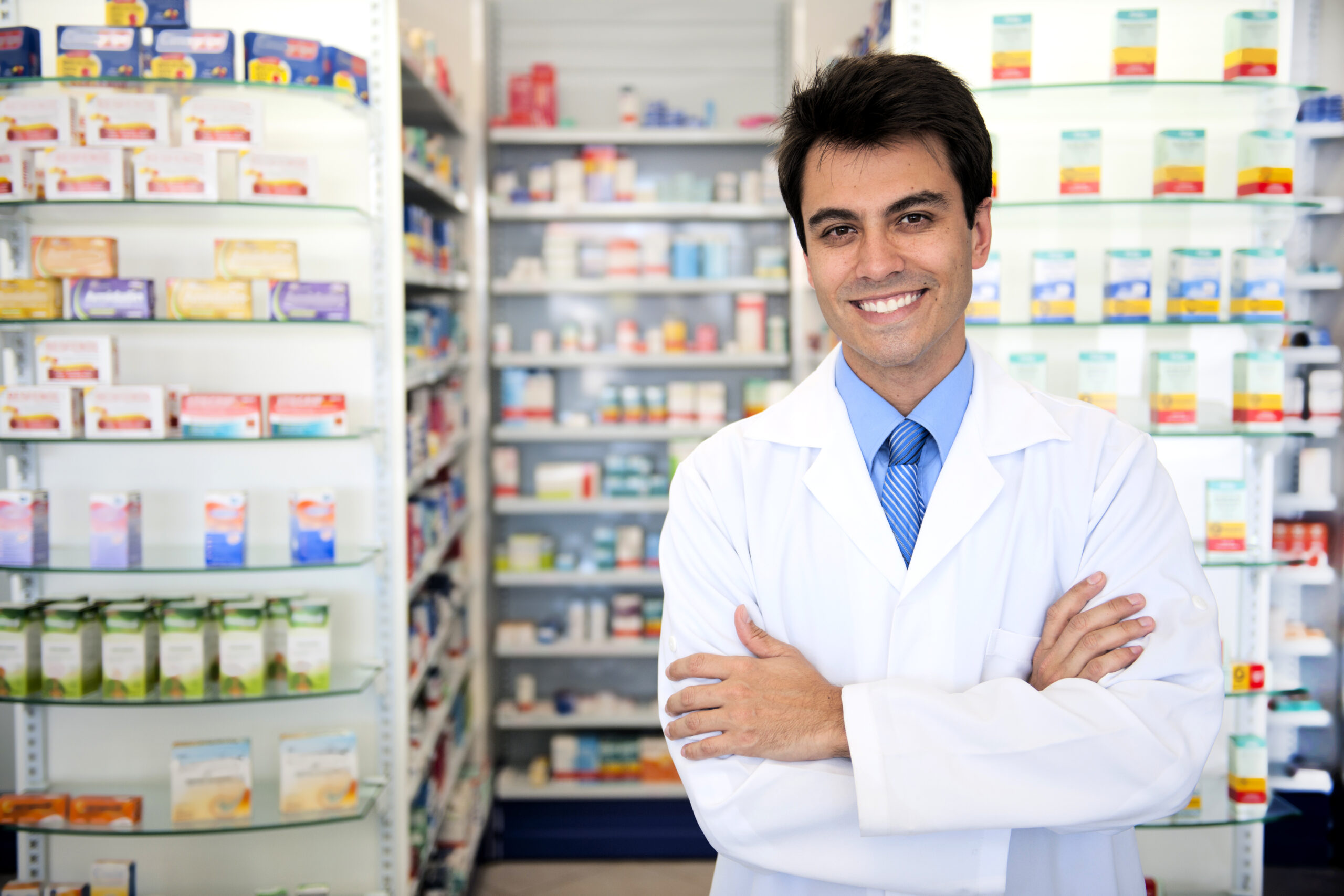 Small,Business,Owner:,Portrait,Of,A,Male,Pharmacist,At,Pharmacy